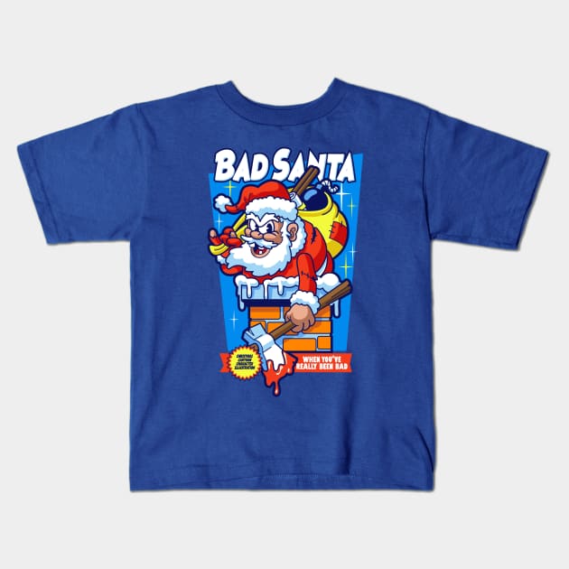 Bad Santa, really been bad Kids T-Shirt by playingtheangel
